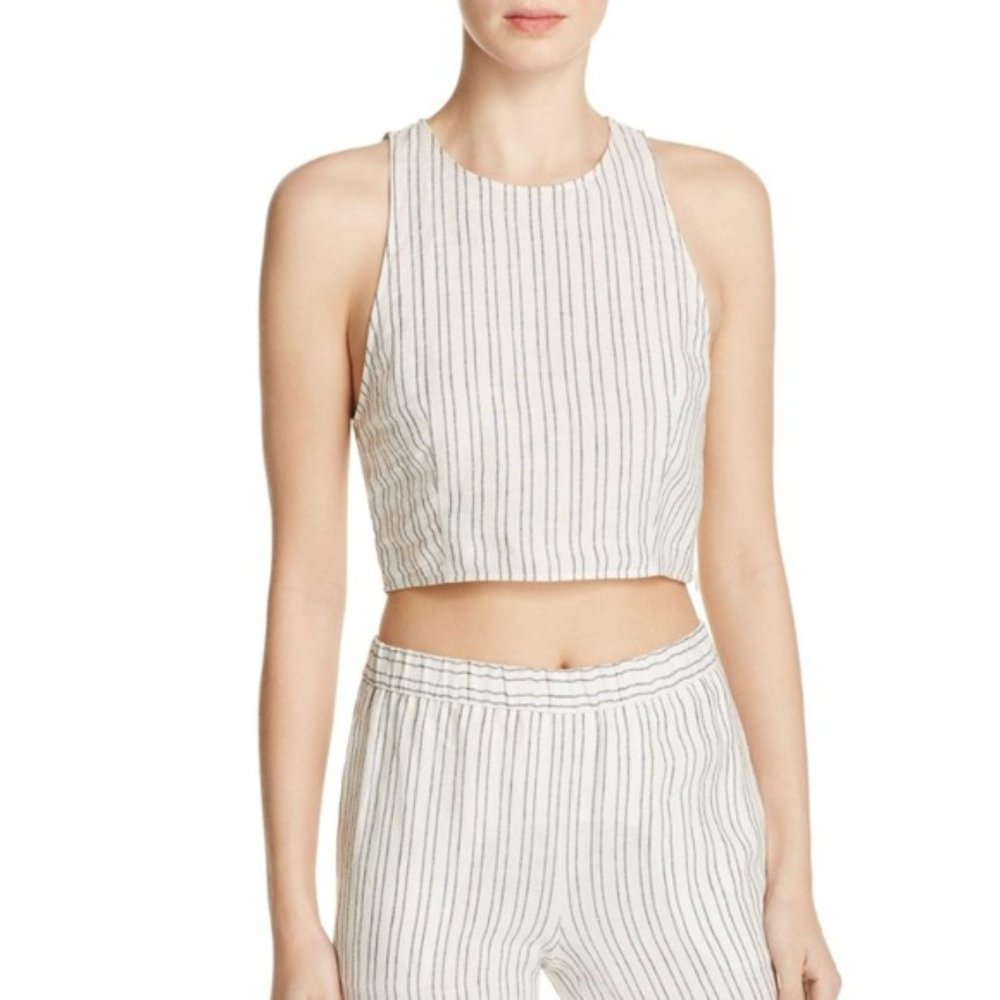 Theory - Nikayla Linen Striped Top